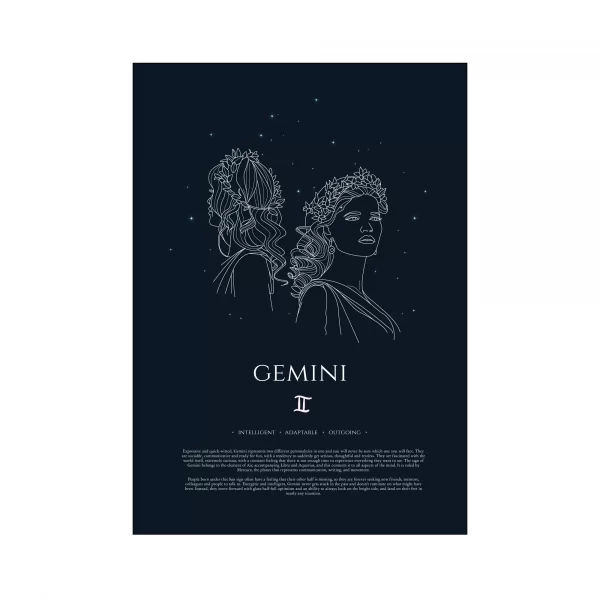 Gemini Black Print