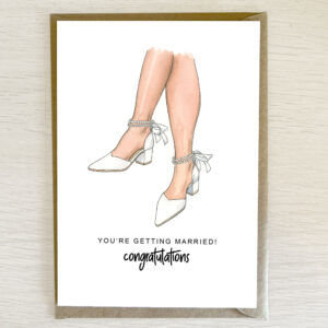 'You're Getting Married' Card by Artist Brigette Rivers of BRD Prints