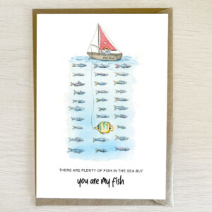 'Fish in the Sea' Card by Artist Brigette Rivers of BRD Prints